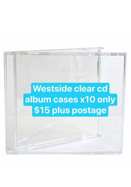 10 Standard 10mm STANDARD Jewel CD Cases CLEAR Tray SINGLE Disc 10.4mm case