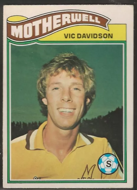 Topps-Football (Scottish Green Back 1978)-#080- Motherwell - Vic Davidson