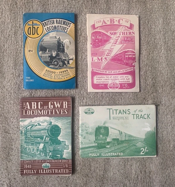 RAILWAYANA ABC 1940S Railways booklets GWR / Southern / Eastern & N.E ...