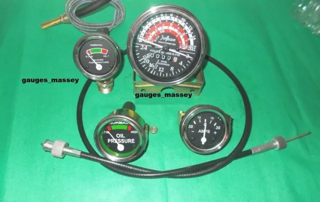 Massey Harris 50 Ferguson 50 Tractor Tachometer & Guages kit with Tacho cable