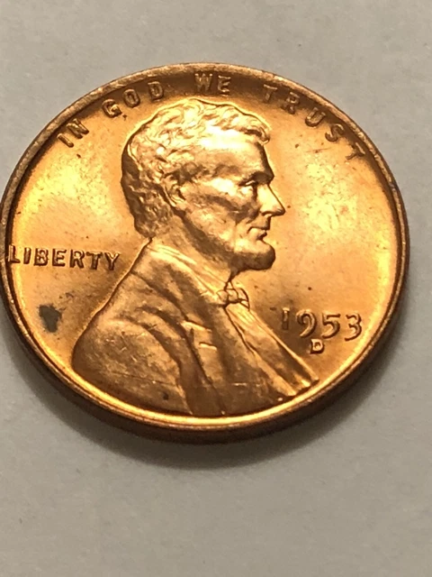 1953-D UNCIRCULATED LINCOLN WHEAT CENT BU  Lot #3  Nice Coin Fill Your Album