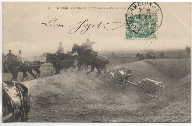 CHALONS SUR MARNE - Marne - CPA 51 - Vie MILITAIRE - le camp - Artillerie Canons