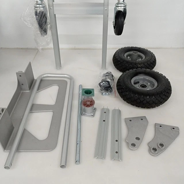 VEVOR 3in1 Carrello Trasporto in Alluminio - fino a 350 kg - Argento