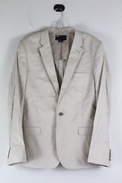 Men's Coat Linen Blend Size 40" Regular ASOS Color Oatmeal NWOT
