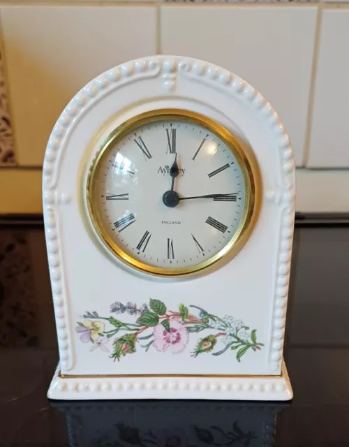 Aynsley Wild Tudor Shelf Clock, Working Good Condition, Cottagecore