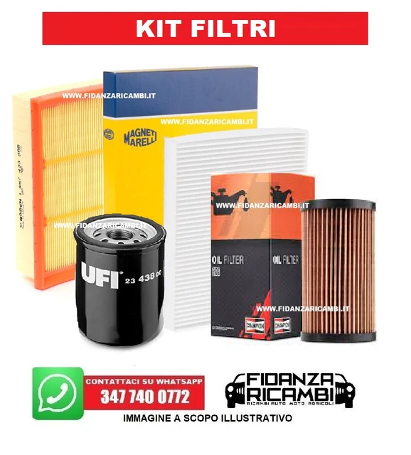 Kit Tagliando Opel Corsa D 1.3 CDTi Filtri 4 Olio GM 5W30  IMPIANTO Purflux - Foto 8
