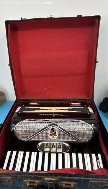 出産祝い VINTAGE ACCORDION Case With - Italia - Castelfidardo - 鍵盤楽器