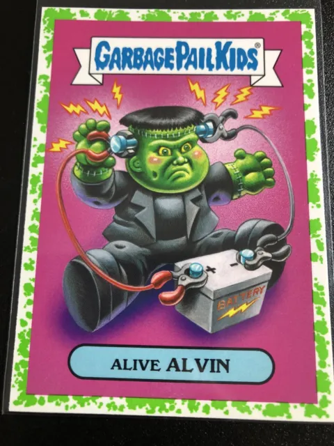 2018 Garbage Pail Kids Oh The Horror-ible Alive ALVIN Puke Green Parallel