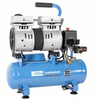 ausblaspistole e tubo dell'aria compressa 850w SILENT flüsterkompressor OLIO incl 
