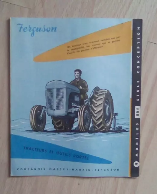 Brochure catalogue prospectus tracteur Massey Harris Ferguson