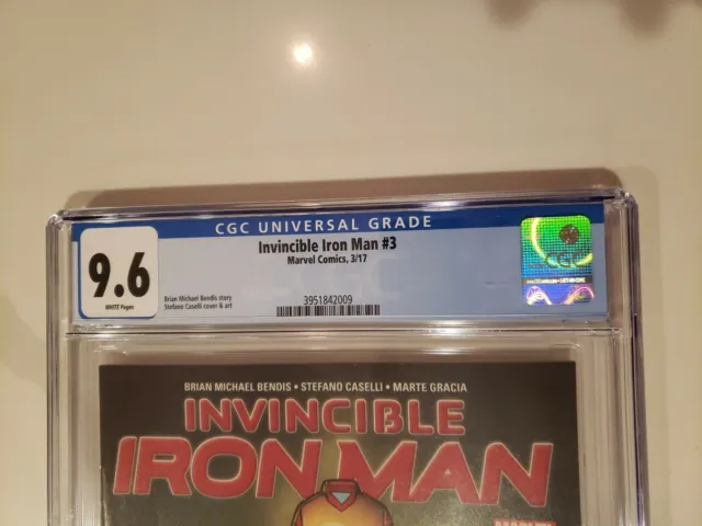 Invincible Iron Man 3 CGC 9.6 Marvel Comics 2017 Riri Williams 2