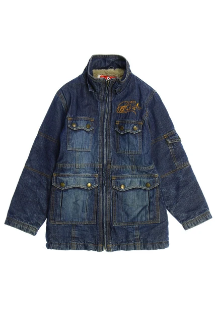here+there C&A jacket Denim Cotton 140 denim blue