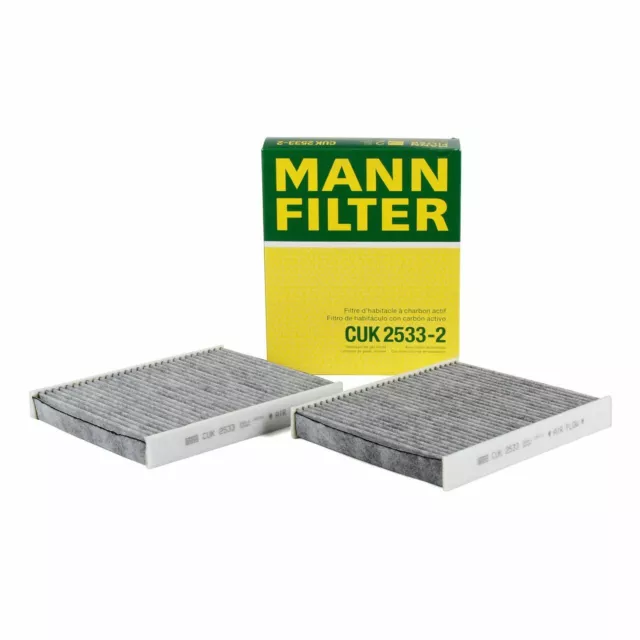 MANN Innenraumfilter Aktivkohle Satz für BMW F10 F11 F12 F13 F01-04 64119272642