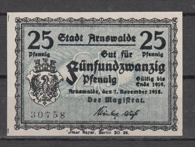 Arnswalde - Stadt - 25 Pfennig - Tieste 0205-05.05