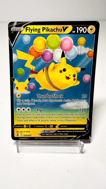 Flying Pikachu VMAX 007/025 Celebrations Pokemon TCG - Flying Pikachu V &  VMAX Ultra Rare Celebrations Set (Near Mint) 006/025 007/025 Holo