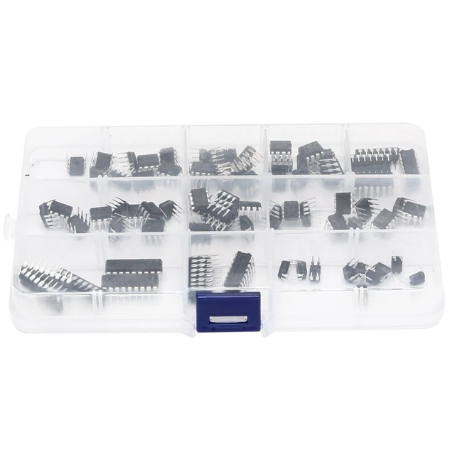 85 StüCk 10 Typen Chip Sortiment für Integrierte Schalt Kreise, DIP IC Sock3281