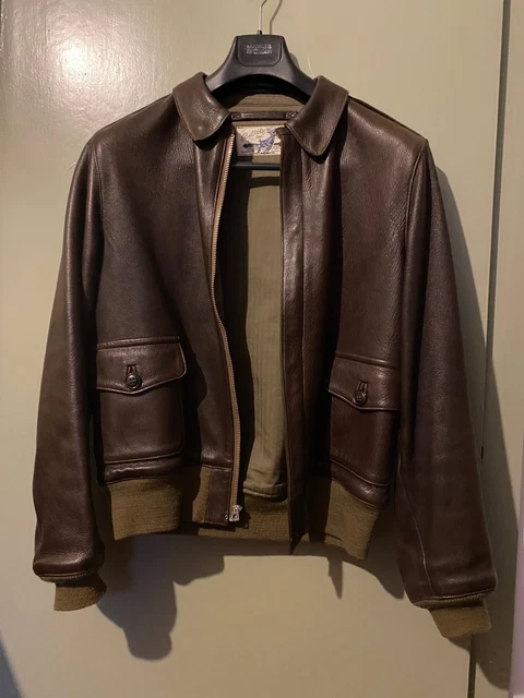 THE REAL MCCOYS Joe Deerskin A2 Leather Jacket 42