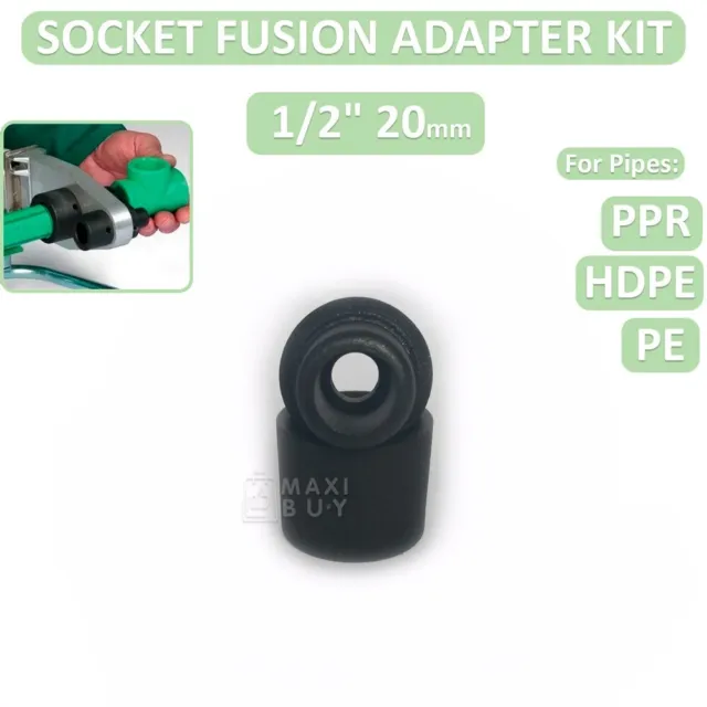 Socket Fusion Heating Adapter Set 1/2" 20 mm for Fusion Machine HDPE/PE/PPR v5