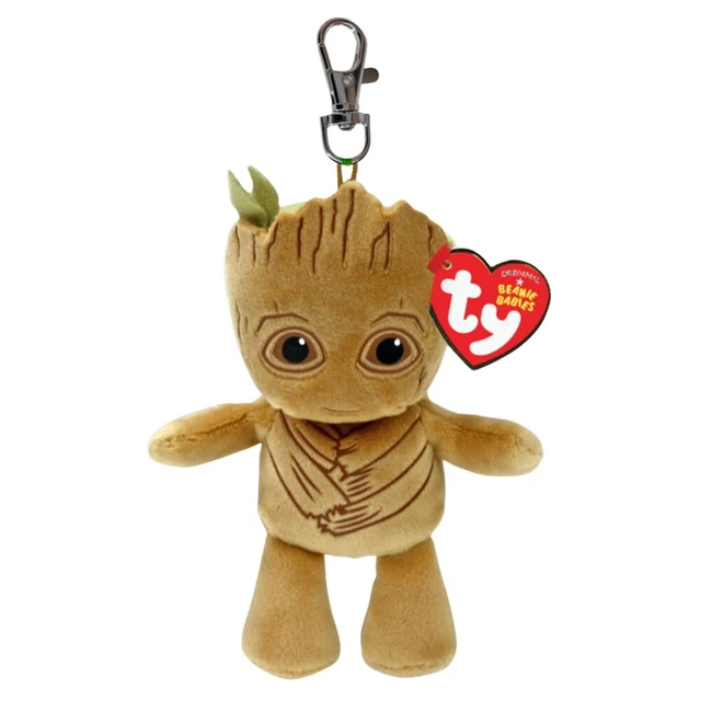 TY BEANIE BABIES Marvel Clips - Groot £8.99 - PicClick UK