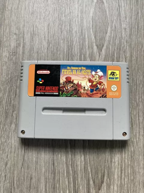 An American Tail Fievel Goes West super nintendo Snes Pal Esp