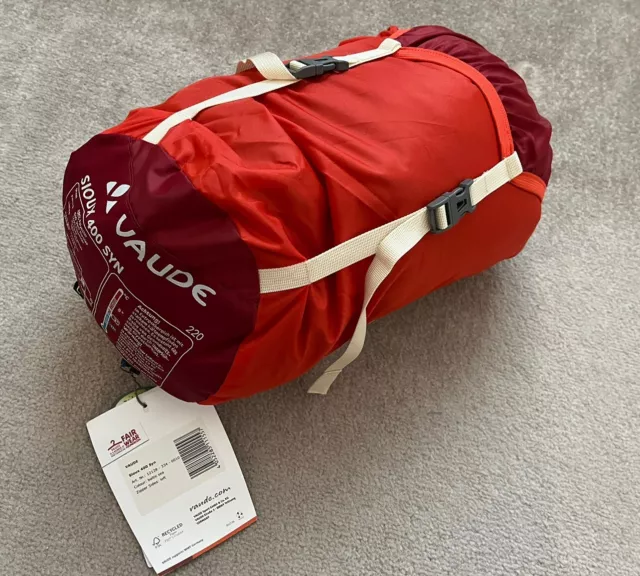 Vaude Sioux 400 SYN Baltic Sea Mummy Sleeping Bag & Stuff Sack