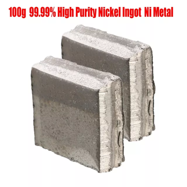 100g High Purity Nickel Ingot Sheet Ideal for Metal Crafting and DIY Projects