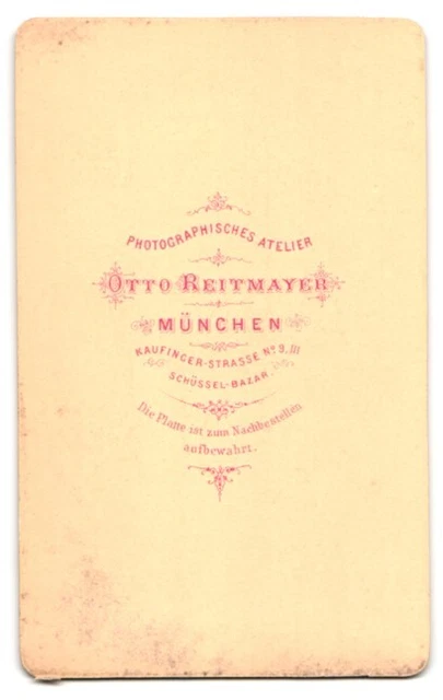 Fotografie Otto Reitmayer, München, Kaufingerstr. 9, schönes Fräulein mit Halsk 2
