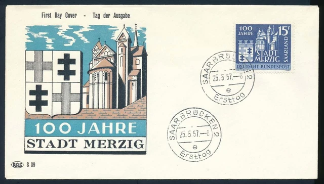 Saarland Nr. 401 auf Ersttagsbrief / FDC  #120811