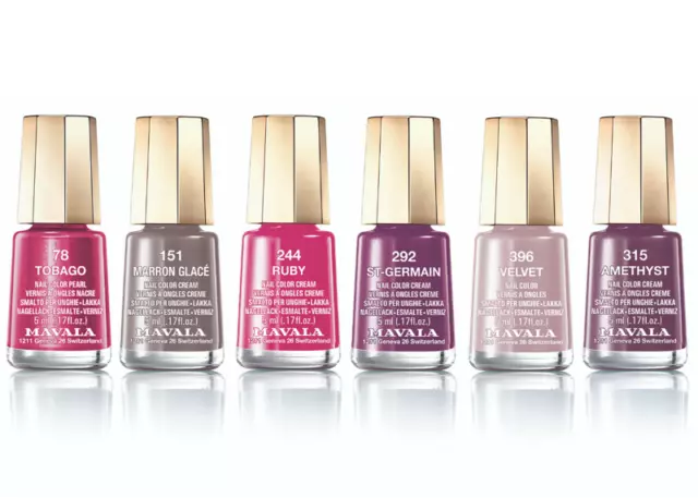 Mavala Nail Polish 5Ml - All Colours- Free P&P