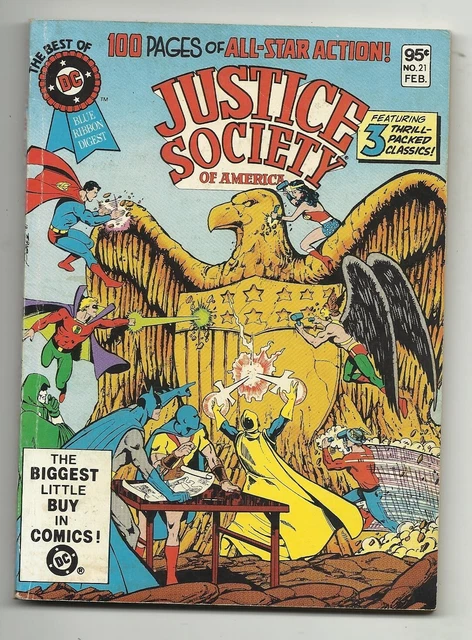 Best of DC Blue Ribbon Digest #21 - Justice Society of America - FN 6.0 - Batman