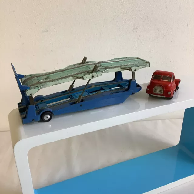 Corgi Major Toys Big Bedford Tractor Unit & Carrimore Car Transporter Vintage