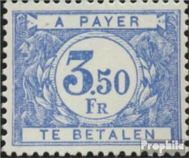 Belgique p38a neuf 1921 Porto Marque