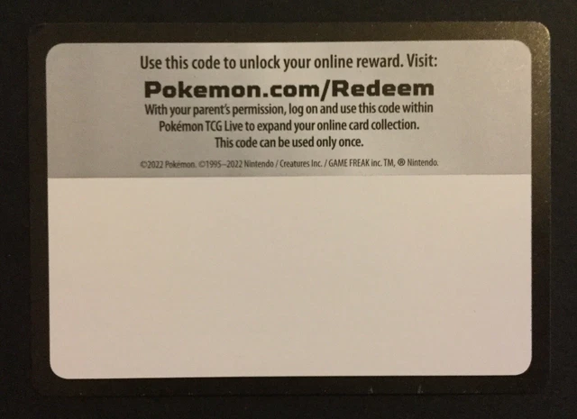 ERROR POKEMON CODE BLANK From Paldea Evolved Build Battle Box 2022 TCG ...