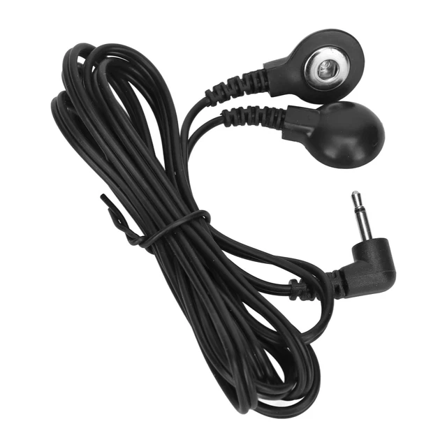 5 Pièces Fil 'électrode Noir 2.5mm Coude 1.2m Fils De Plomb De Remplacement 10