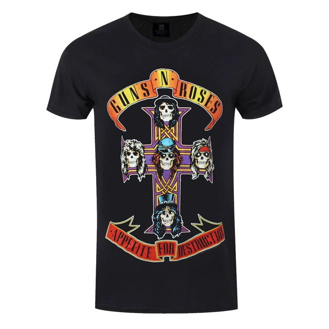 Crop Top Ufficiale Guns N' Roses Verde – Appetite For Destruction – Donna Taglia XL – Maglia In Cotone Limited Edition