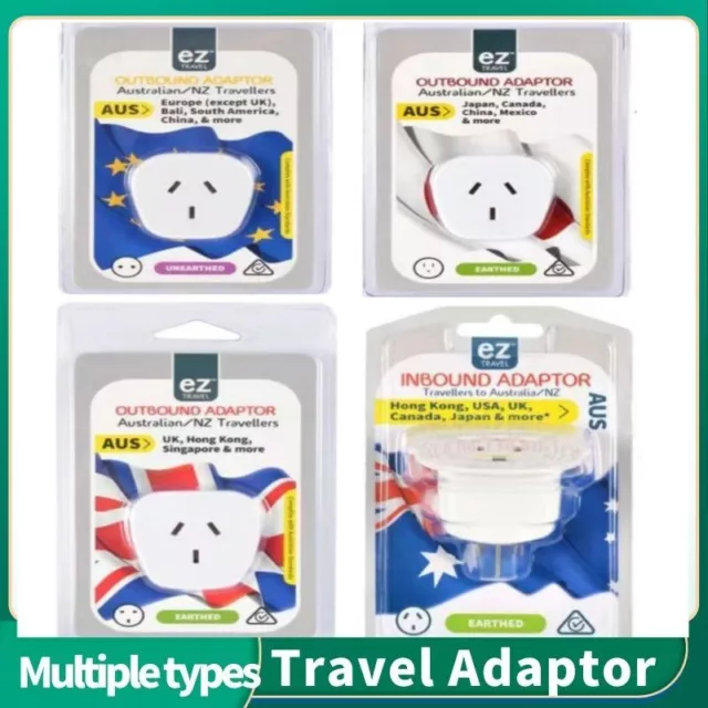 Travel Adapter Adapter Socket to Plug AU NZ To USA UK HK Japan Canada China