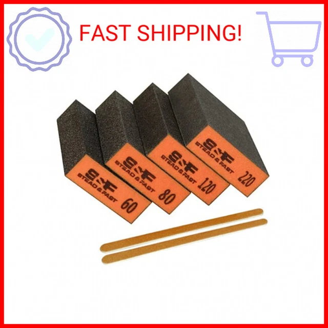 Sanding Sponge, 60 80 120 220 Coarse Medium Fine Grit Sanding Block, Sander Spon