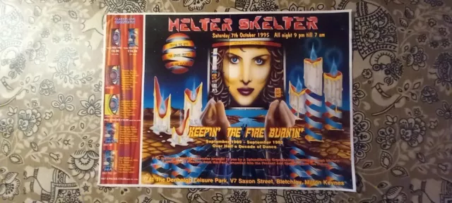 Helter Skelter 7th October 1995 Rave Flyer A3 Poster
