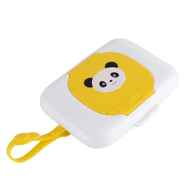 Portable Tissue Box Holder Empty Wet Wipes Dispenser Storage Case With Lid Case