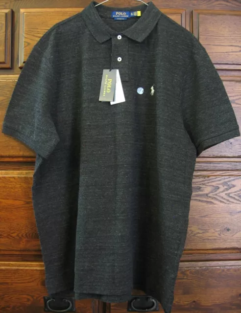 POLO RALPH LAUREN Men's Classic Fit Core Replen Polo Shirt XL Black ...