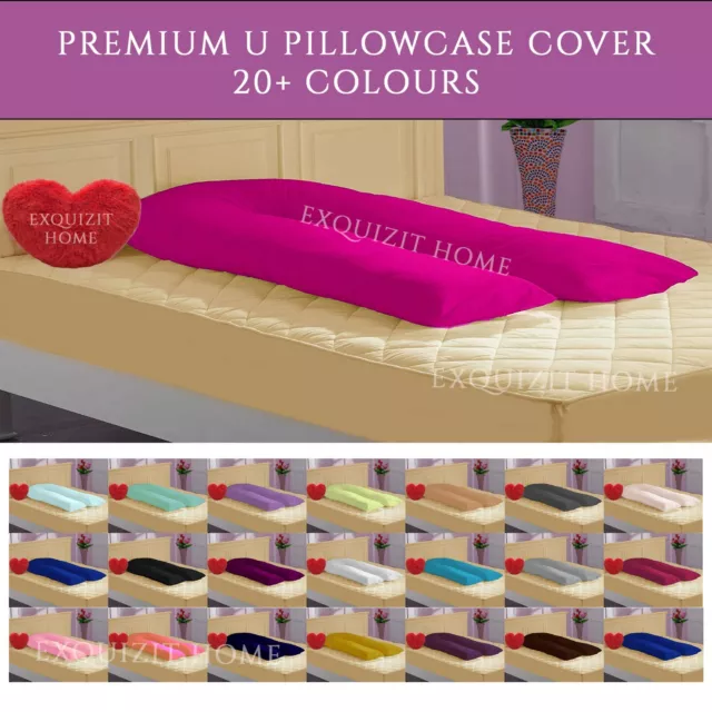 9FT/ 12FT Maternity Pregnancy Sleeping U Pillow OR U Pillowcase Cover With Zip