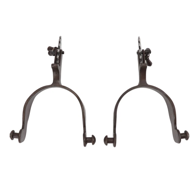 Engraved Boots Spur W/Vintage Pattern Horse Spurs For Saddlery Equestrian Acc✿