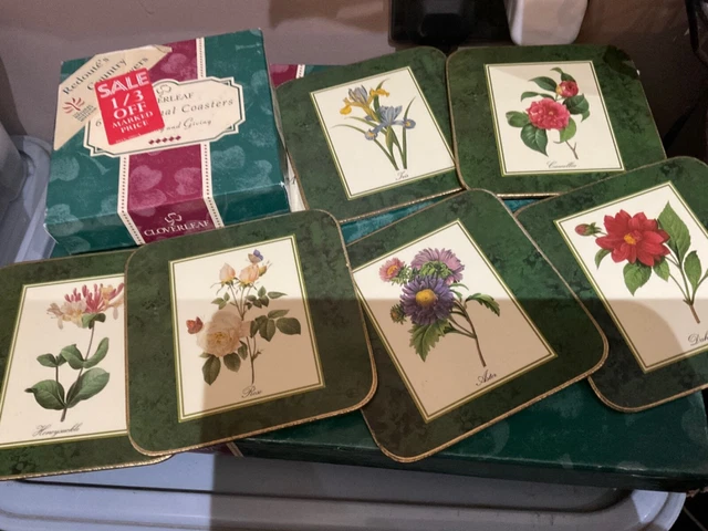 Montañas rusas de hoja de trébol x6 Redoutes flores del país en caja la historia natural mus