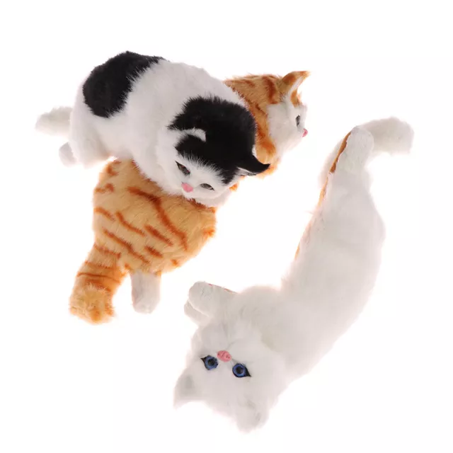 Cute Plush Fake Cat Art Ornaments Figurine Home Desk TV Hanging Toys Home De~m' 8