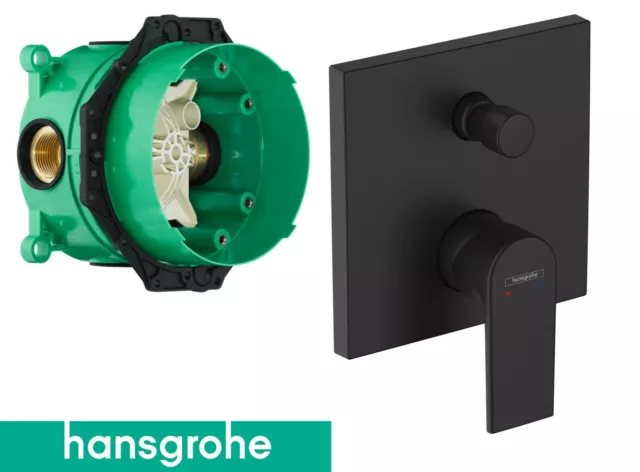 Hansgrohe Unterputz Vernis Wannenarmatur Duscharmatur schwarz 71468670 mit iBox