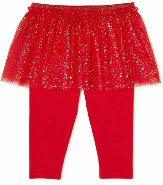 Garanimals Baby Girls’ Skeggings Tutu Skirted Legging Red 0-3/3-6/6-9/18mo #GC23