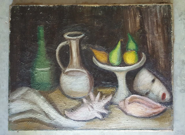 TABLEAU PEINTURE HUILE sur toile ancien EUR 84,00 - PicClick FR