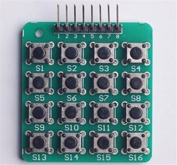 Arduino Complete Keyboard Module FOR ARDUINO 4X4 Matrix Keypad Keyboard Module Mcu Atmel Stmap S1/2 Ic ...