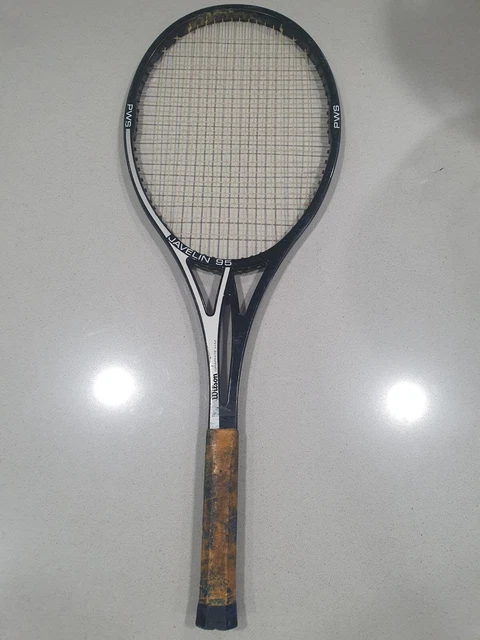 RARE WILSON JAVELIN 95 Graphite H.M Split Throat Tennis Racquet 4