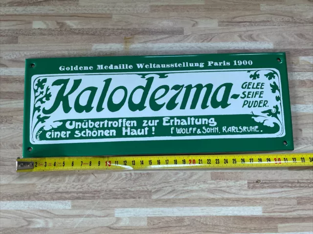 Kaloderma Emailschild